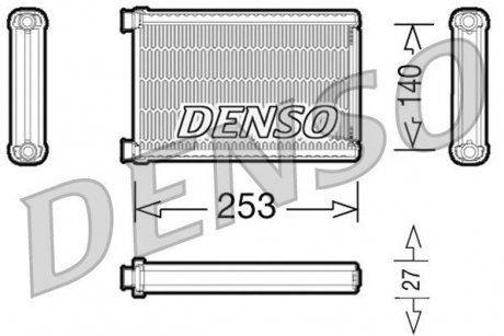 Радиатор печки обогреватель салона BMW 1 (E81), 1 (E82), 1 (E88), 3 (E90) 1.6-3.0 12.04-12.13 DENSO DRR05005