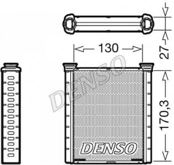 Фото автозапчастини обігрівач NISSAN MICRA V 0.9/1.0/1.5D 12.16- DENSO DRR46001
