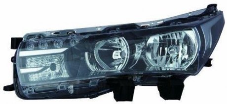 Фото автозапчасти фара передняя Toyota Corolla 2013-2016 правая H11/HB3/LED авт., чёрн.отражат. DEPO 212-11Y1R-LDEM2