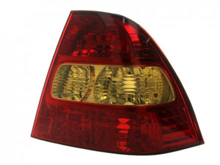 Ліхтар задній права (P21/5W/P21W, колір індикатора помаранчевий, колір скла червоний) TOYOTA COROLLA E12 Sedan 4D 01.02-07.07 DEPO 212-19L8R-LD-UE (фото 1)