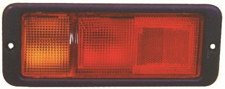 Фонарь задний левый (P21/5W/P21W, цвет указателя поворота оранжевый, цвет стекла красный) MITSUBISHI PAJERO II Terenowy 12.90-04.00 DEPO 214-1946L-UE