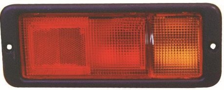 Фонарь задний правый (P21/5W/P21W, цвет указателя поворота оранжевый, цвет стекла красный) MITSUBISHI PAJERO II Terenowy 12.90-04.00 DEPO 214-1946R-UE (фото 1)