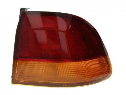 Ліхтар задній лівий (зовнішня частина, P21/5W/P21W, покажчик повороту жовтий, колір скла червоний) HONDA CIVIC VI HB/SDN Sedan 4D 09.94-04.98 DEPO 217-1924L-UE