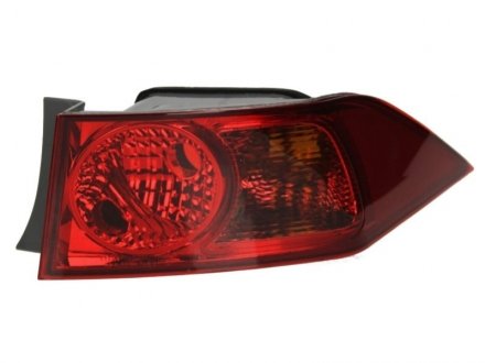 Ліхтар задній права (зовнішня частина, W21/5W/W21W, колір покажчиків повороту червоний, колір скла червоний) HONDA ACCORD VII Sedan 4D 10.02-09.05 DEPO 217-1958R-UE (фото 1)