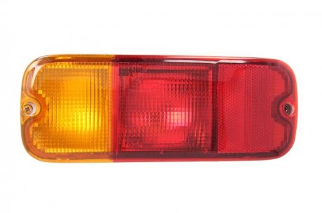 Ліхтар задній лівий (W16W/W21/5W, покажчик повороту жовтий, колір скла червоний) SUZUKI JIMNY FJ 09.98-10.18 DEPO 218-1959L-LD-UE
