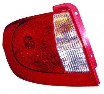 Ліхтар задній лівий (P21/5W/P21W/W16W, колір індикатора прозорий, колір скла червоний) HYUNDAI GETZ Hatchback 08.05-06.09 DEPO 221-1936L-UE