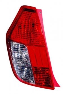 Фонарь задний левый (P21/5W/P21W/W16W, цвет указателя поворота белый, цвет стекла красный) HYUNDAI i10 Hatchback 01.08-04.11 DEPO 221-1944L3UE