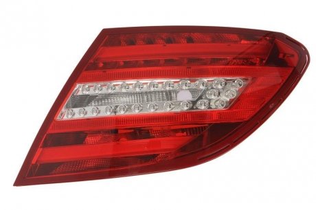 Фонарь задний правый (LED/P21W, цвет индикатора белый, цвет стекла красный) MERCEDES C-KLASA W204 Coupe / Sedan 4D 03.11-12.13 DEPO 440-1983R-UE
