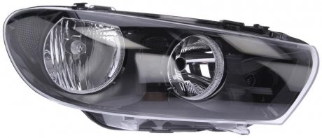 Налобный фонарь правый (H7/H7, электрический, с моторчиком, цвет вставок: черный) Volkswagen SCIROCCO 05.08-07.14 DEPO 441-11C3RMLDEM2