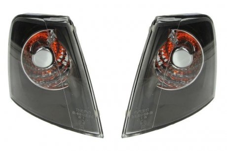 Передний указатель поворотов фонарь левая/правая (черный/прозрачный, PY21W) Volkswagen PASSAT B5 08.96-11.00 DEPO 441-1531PXAE2 (фото 1)