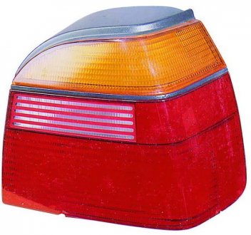 Фонарь задний правый (P21W/R5W, указатель поворота желтый, цвет стекла красный) Volkswagen GOLF III Hatchback / Kabriolet 08.91-04.99 DEPO 441-1976R-UE