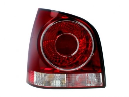 Задній ліхтар лівий (внутрішн, колір повороту білий, колір скла червоний) VW POLO Хетчбек 04.05-11.09 DEPO 441-1984L-LD-AE