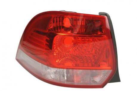 Задний фонарь левый (P21W/PY21W, цвет поворота белый, цвет стекла красный) VW GOLF V Универсал 10.03-02.09 DEPO 441-1995L-LD-UE