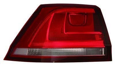 Фонарь задний правый (внешняя часть, W21W/WY21W, красный цвет стекла) Volkswagen GOLF VII Kombi 08.12-03.17 DEPO 441-19F5R-UE