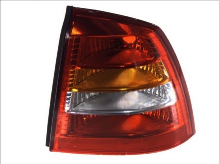 Ліхтар задній права (P21/5W/P21W, покажчик повороту жовтий, колір скла червоний) OPEL ASTRA G Coupe / Sedan 2/4D 02.98-12.09 DEPO 442-1934R-UE