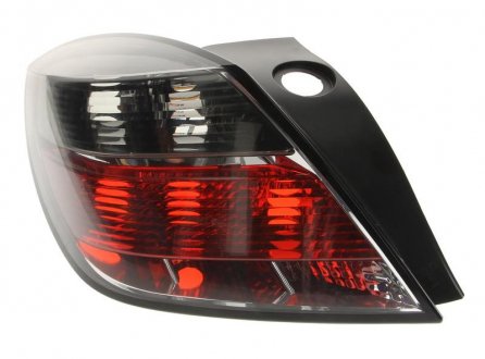 Ліхтар задній лівий (P21W, колір поворотника димчасто-сірий, колір скла червоний) OPEL ASTRA H Hatchback 3D 03.04-02.07 DEPO 442-1957L-UE