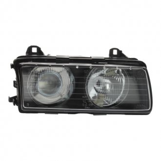 Рефлектор права (галоген, H1/W5W, без двигуна, колір картриджа: чорний) BMW 3 E36 09.90-08.00 DEPO 444-1110R-LD-EN