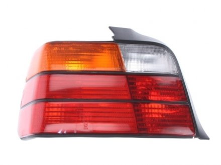 Ліхтар задній лівий (P21W/R5W, покажчик повороту жовтий, колір скла червоний) BMW 3 E36 Kombi / Sedan 09.90-09.93 DEPO 4441902LUE
