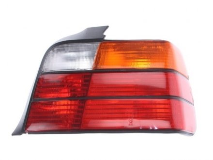 Ліхтар задній права (P21W/R5W, покажчик повороту жовтий, колір скла червоний) BMW 3 E36 Kombi / Sedan 09.90-09.93 DEPO 444-1902R-UE (фото 1)