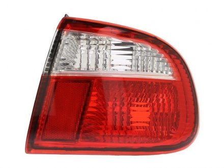 Ліхтар задній лівий (зовнішня частина, P21/5W/P21W, колір поворотника білий, колір скла червоний) SEAT TOLEDO II 1M Sedan 10.98-05.06 DEPO 445-1906L-UE (фото 1)