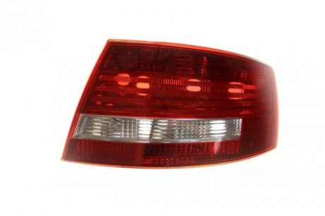 Ліхтар задній лівий (зовнішня частина, H21W/LED/P21W, колір скла червоний) AUDI A6 C6 Sedan 05.04-10.08 DEPO 446-1903L-LD-UE