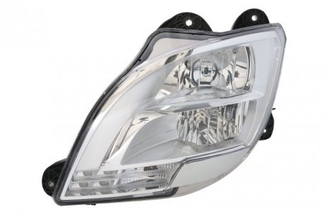 Фото автозапчасти фара левый (H1/LED/PY21W/W5W, механическая, без двигателя, с дневным ходовым огнем, цвет вставки: хром, цвет индикатора: прозрачный) DAF CF, XF 106 10.12- DEPO 450-1106L-LD-E