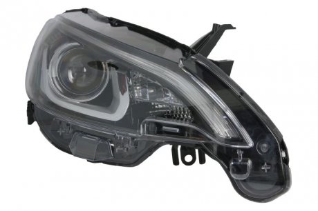 Налобный фонарь правый (HIR2/LED/PY21W, электрический, без мотора) PEUGEOT 108 05.14- DEPO 550-1162R-LDEM2