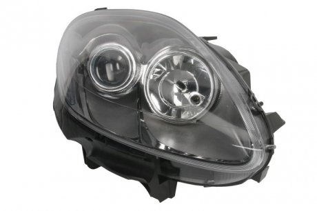 Налобный фонарь правый (2*H1/PY24W/W5W, электрический, с моторчиком, черная рама) FIAT BRAVO II 03.10-07.14 DEPO 661-1153RMLEMN7 (фото 1)