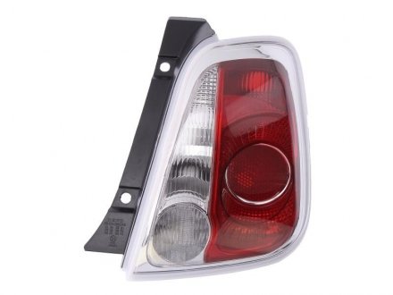 Задний фонарь правый (цвет поворота белый, цвет стекла красный, хром) FIAT 500 01.07-08.15 DEPO 661-1931R-LD-UE