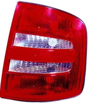 Ліхтар задній права (P21/4W/P21W, колір поворотника білий, колір скла червоний) SKODA FABIA I Kombi / Sedan 4/5D 08.99-08.04 DEPO 665-1902R-UE (фото 1)
