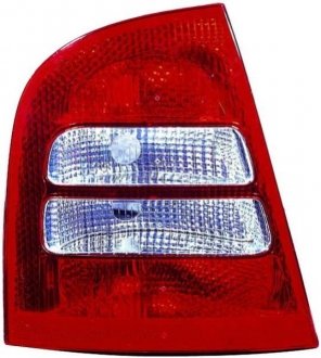 Ліхтар задній лівий (P21/4W/P21W, колір поворотника білий, колір скла червоний) SKODA OCTAVIA I Hatchback / Kombi 4D 08.00-12.10 DEPO 665-1903L-UE (фото 1)