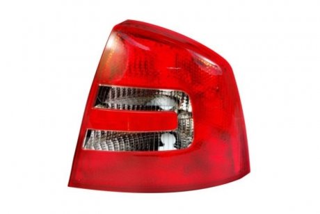 Ліхтар задній права (P21/4W/P21W/W3W, колір поворотника білий, колір скла червоний) SKODA OCTAVIA II Hatchback 4D 02.04-10.08 DEPO 665-1909R-UE