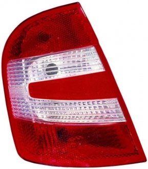Ліхтар задній лівий (P21/4W/P21W, колір поворотника білий, колір скла червоний) SKODA FABIA I Hatchback 5D 08.04-03.08 DEPO 665-1911L-UE (фото 1)