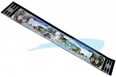 Брызговик полуприцеп 2400x350мм зад. с надписью универсальный ''волки'' (рисованный) DEXWAL 13-1475