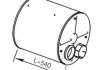 Глушник випускної системи задній EURO 3 DAF CF75, CF85, XF95 PE183C-XF355M 01.01-05.13 Dinex 21496 (фото 2)