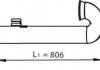 Труба глушителя концевая DAF XF95 EURO 3 Dinex 21776 (фото 2)