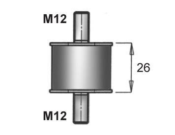 Фото автозапчасти подушка глушителя DAF LF 45 >2001 L-26MM Dinex 21905