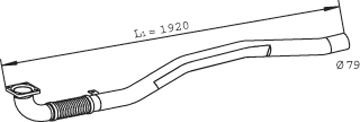 Труба глушника Dinex 29015 (фото 1)
