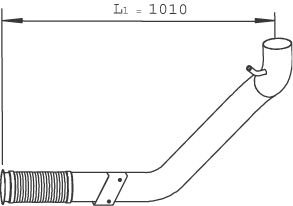 Труба выхлопная IVECO STRALIS (пр-во) Dinex 29244 (фото 1)