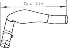 Труба глушителя средняя TGA Dinex 48121 (фото 1)