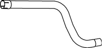 Труба глушителя эластичная Renault PREMIUM L-446mm (LOW COST) Dinex 66204