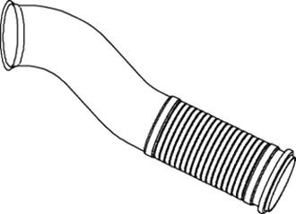 Труба глушителя начальная VOLVO FH/FM, Renault KERAX/MAGNUM Dinex 82235 (фото 1)