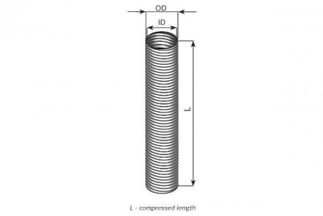 Фото автозапчасти гофра оцинкованная O51MM L-1.0M Dinex 94151