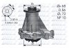 Фото автозапчасти водяной насос (Помпа) MERCEDES 124 T-MODEL (S124), ET-MODEL (S210), E (W124), CT-MODEL (S220) E (W210), G (W463), S (W140) 2.5D/3.0D/3.4D 03.88-03.01 DOLZ M276 (фото 2)