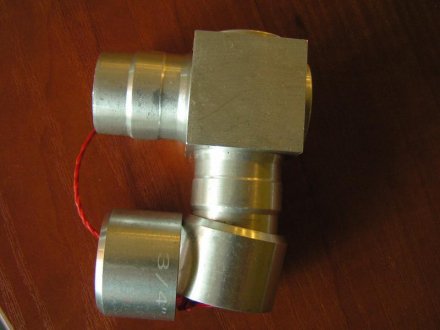 З'єднувач шланга кондиціонера (ціна за 2 комплекти), алюміній, кутовий 19 мм DORMAN DOR800-695 (фото 1)