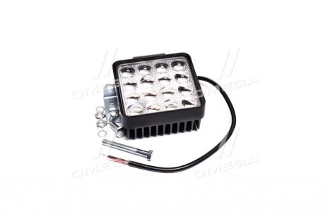 Фото автозапчасти фара LED квадратная 48W, 16 ламп, 5D <ДК> Дорожная Карта DK.485D-S (фото 1)