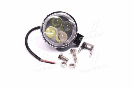 Фото автозапчасти фара LED круглая 12W, 4 лампы, узкий луч <ДК> Дорожная Карта DK B2-12W-B (фото 1)