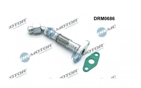 Фото автозапчастини трубка маслопроводу (чорний метал) DR MOTOR DRM0686 (фото 1)