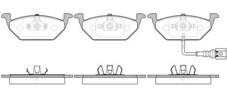 Фото автозапчасти + - Гальмівні колодки до дисків VW GOLF IV FRONT Drive DP1010.10.0033