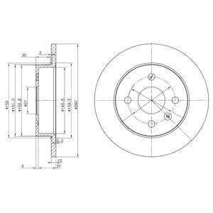 Фото автозапчастини гальмівний диск Drive DP1010110153